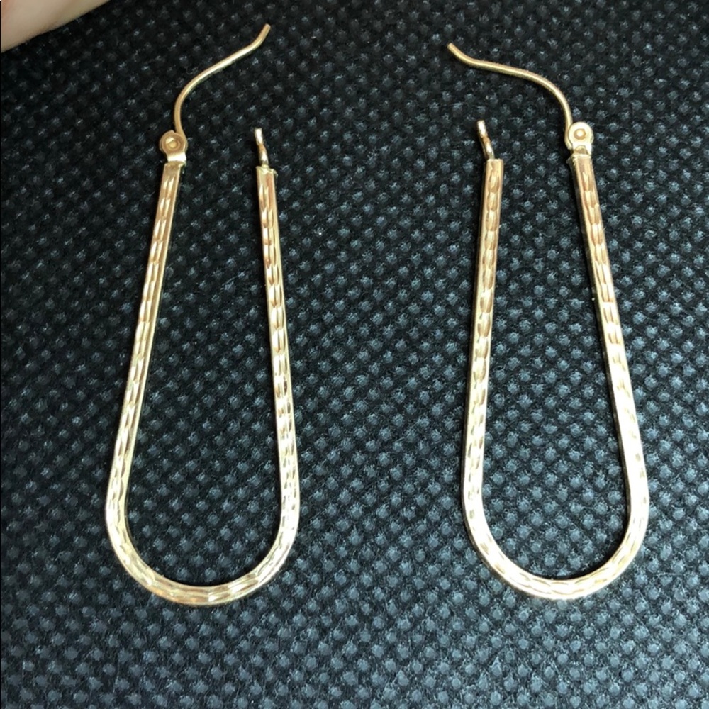 14k gold hoops earrings